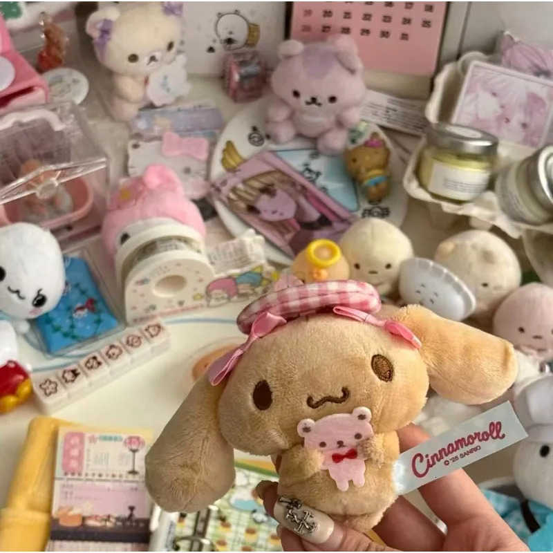 Sanrio cafe Series Mocha bunny Cinnamoroll Plushies toy pendant Soft Stuffed Mocha dog Plush Toy bag Accessories Gift H251217