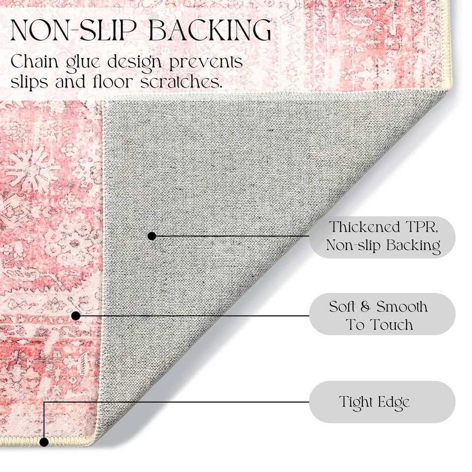 VIKAMA Round Rug Circle Area Rug WashableGirls Boho Circar Rugs for Bedro Living RoNon Slip Throw Carpet Soft Y251216