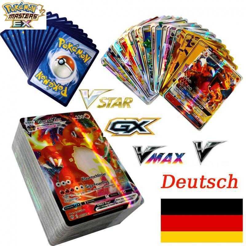 Pokmon Vmax German Flash Cards Pokmon English Spanish French Gold Cards Pokmon Cards L251217QFRV