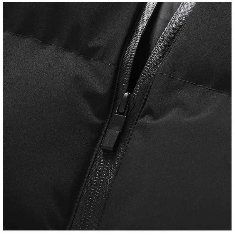 Men Autumn Winter Classic Print Sleeveless Vest Coat Men Casual Fashion Warm Comfortable Mandarin Collar Zipper Jacket Vest CoatG251218