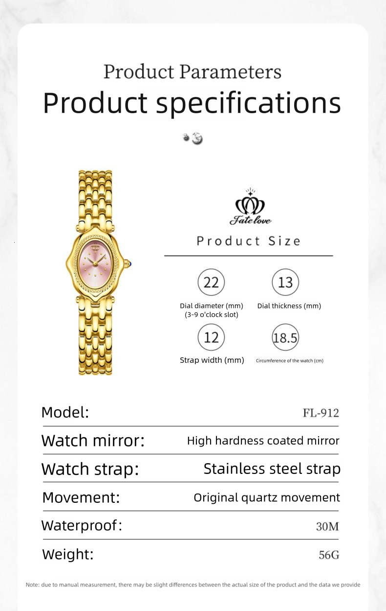 Fate Love brand new retro style designer exquisite women's watch steel strap quartz watch women's watch - view 8