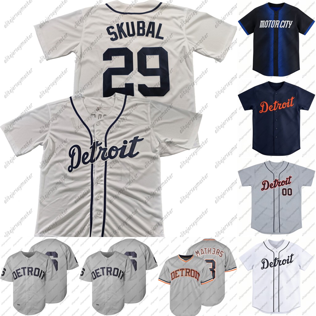 Tarik Skubal 29 Riley Greene 31 Javier Baez 28 Keith 33 Matt Vierling 8 Miguel Cabrera Stitched Personalized Customized Baseball Jerseys Custom Any Nu