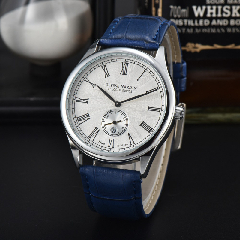 Relogio Masculino New Mens Luxury Watches fashion Black Dial Calendar Master Quartz Men watch Classic Leather Business Watch Auto date Vintage Watch