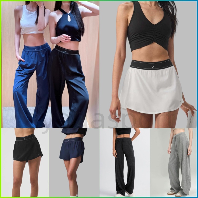 Womens Yoga Pants Wide-Leg Pants Ladies Tank Tops Casual Sportswear Yoga Shorts Fitness Yoga Skirt Yoga Outfits For Woman