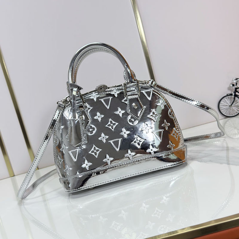 Shoulder Bags Miroir Leather nano bag Shoulder Bag for Women Handbag Fashion Crossbody Bags Vintage Underarm Bag Square Satchel tote Ladies Handbag