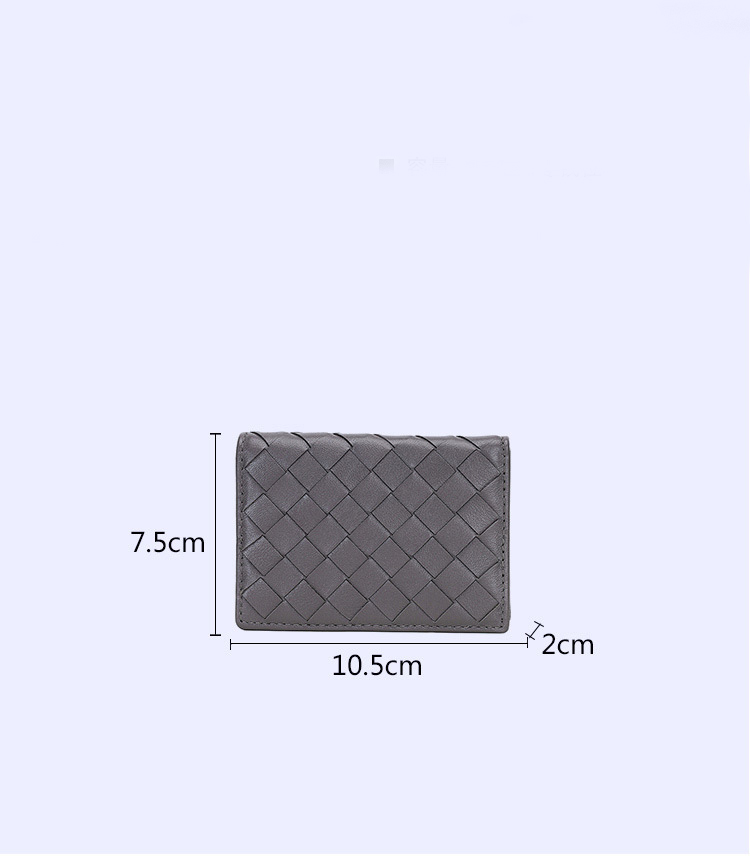 new style women's genuine holder sheepskin hand-woven card case document bag business