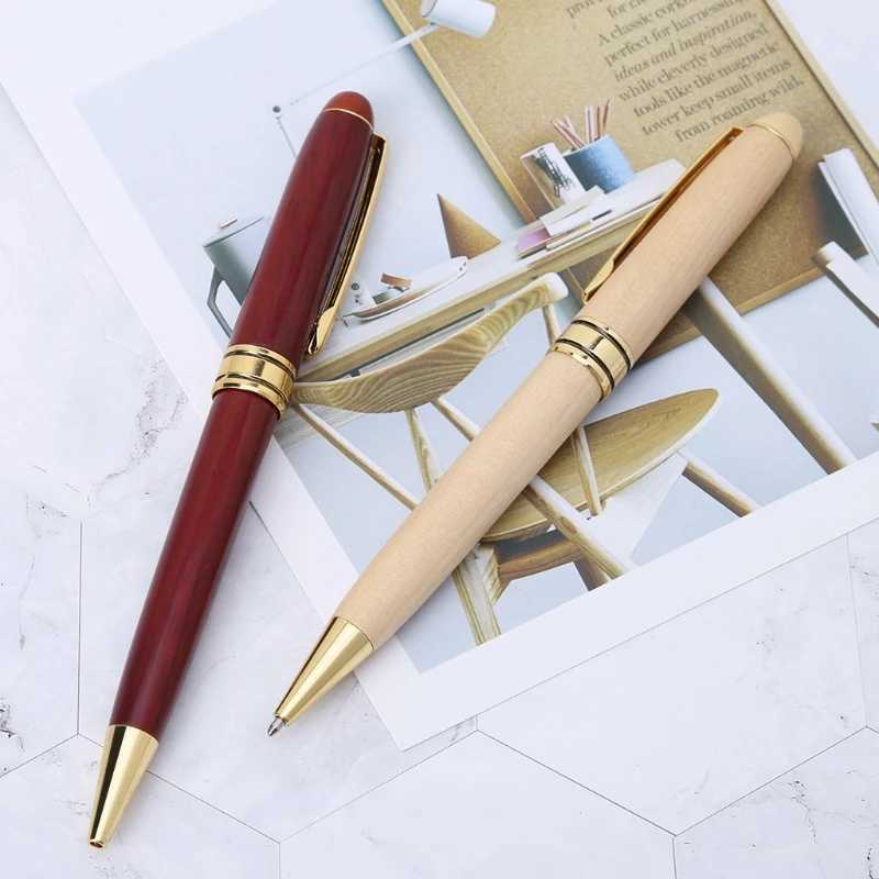 Handmade Twist Wood Ballpoint Pen School Student Stationary Off Writing Tool Y251218