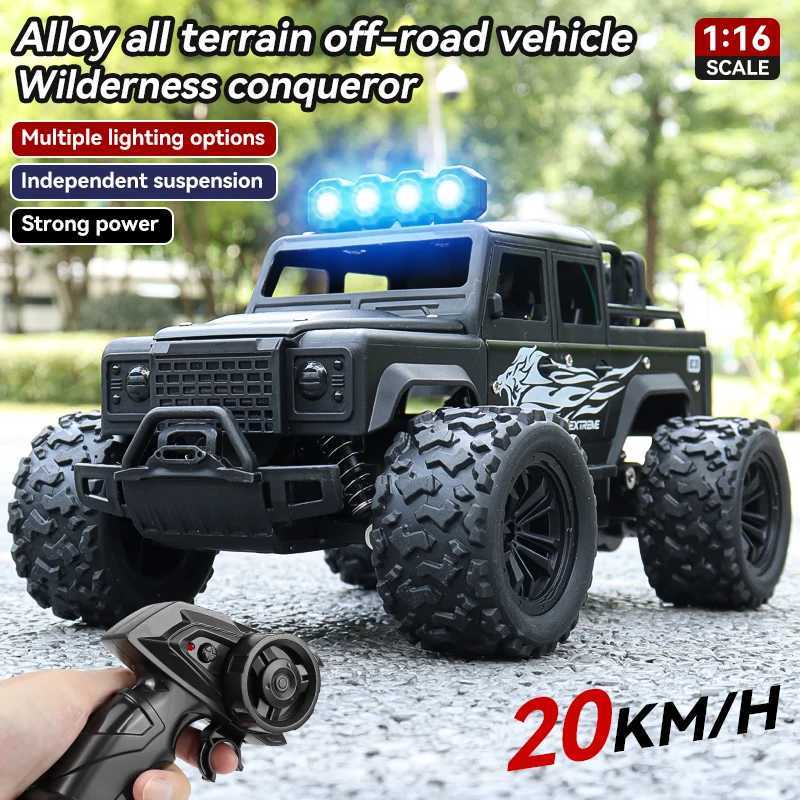 Remote Control Car All-terrain Off-road Climbing Alloy Truck 20KM/H High Speed Drift Racing Vehicle Toy Gift for Kids Children G251218