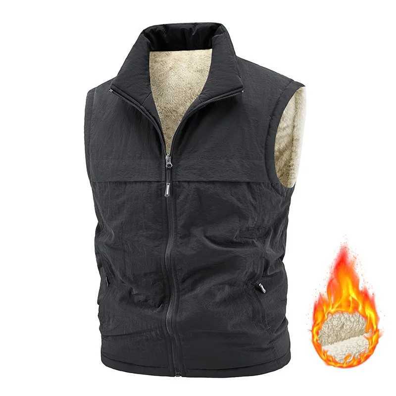 Multiple Sizes To Choose From Fashion Large Mens Multi-Pocket Clothing Vest Jackets Sleeveless Coat Male Warm Waistcoat FleeceG251218