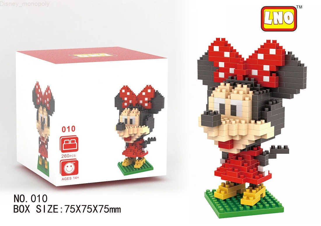 Disney Series Model Micro Building Blocks Mickey Mouse Donald Duck Goofy Cartoon Diamond Brick Figures Toys For Kid Xmas Gift H251218