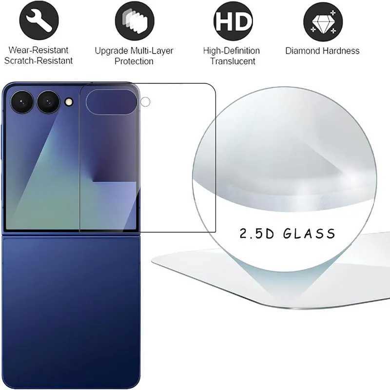 4PCS Tempered Glass For Galaxy Z Flip 7 FE 6 5 Clear Premium SCREEn Protector For Z ZFlip7 6 5 Flip7 Film Glass G251218