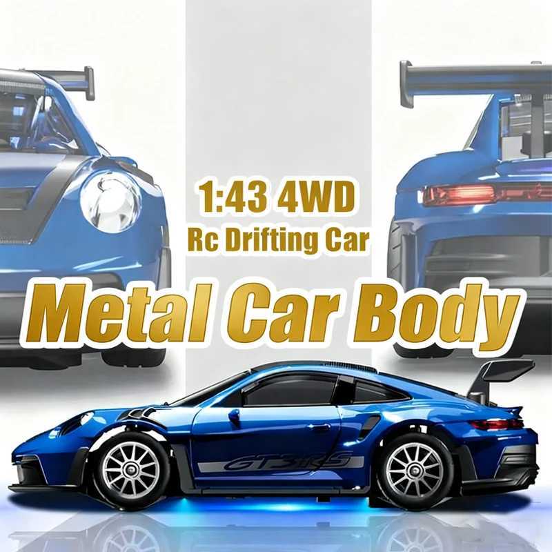 Professional 143 RC Drift Car with ESP Gyroscope Full Proportional Control 4WD Metal Body 2 Sets Tires for Realistic Drifting G251218