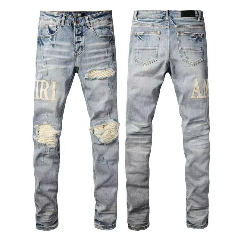 Designer Jeans for Mens Luxury Brand Retro Washed Streetwear Denim Pants High Quality Oversize Jean Trousers yeclo02