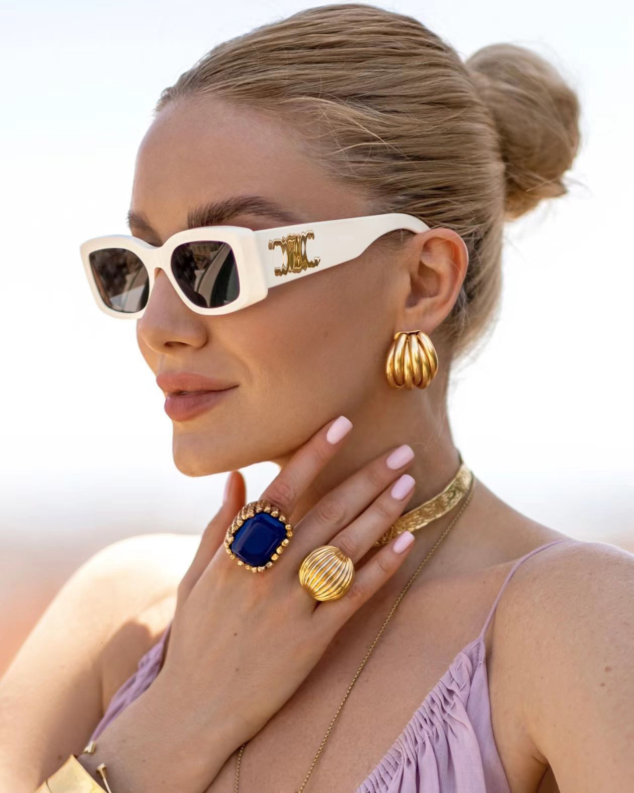 celinesunglassesly celinesunglasse Designer sunglasses Luxury celinesunglass women men Goggle Sun protection driving Beach shading glasses AU3I