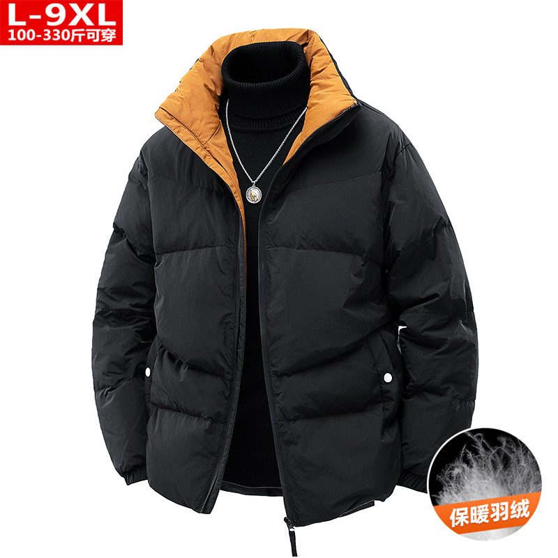 Harajuku Streetwear Winter Padded Parkas Jacket Men Skeleton Print Loose Thicken Jacket Cotton All-Match Outwear Couple 240823