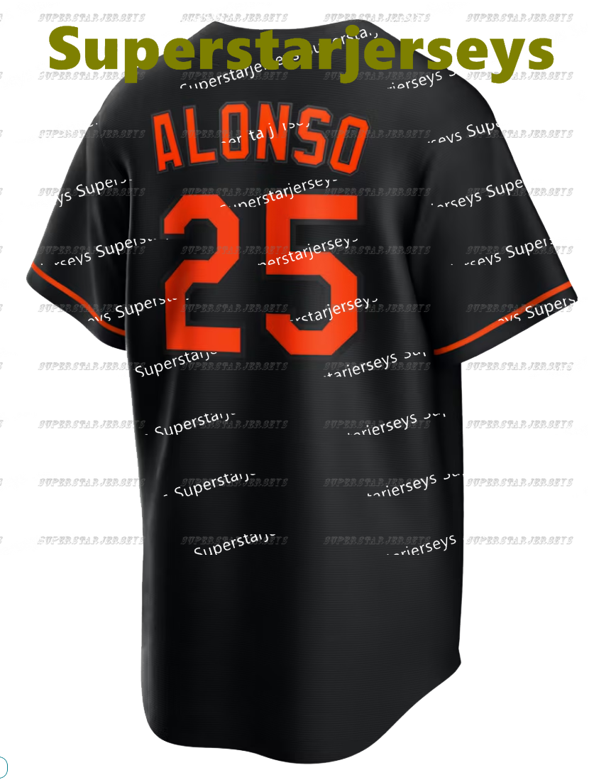 25 Pete Alonso Adley Rutschman 2026 Jersey TaylorS Ward Gary Sanchez Chris Davis Cal Ripken Jr. Custom Any Name Number Embroidered Design Polyester