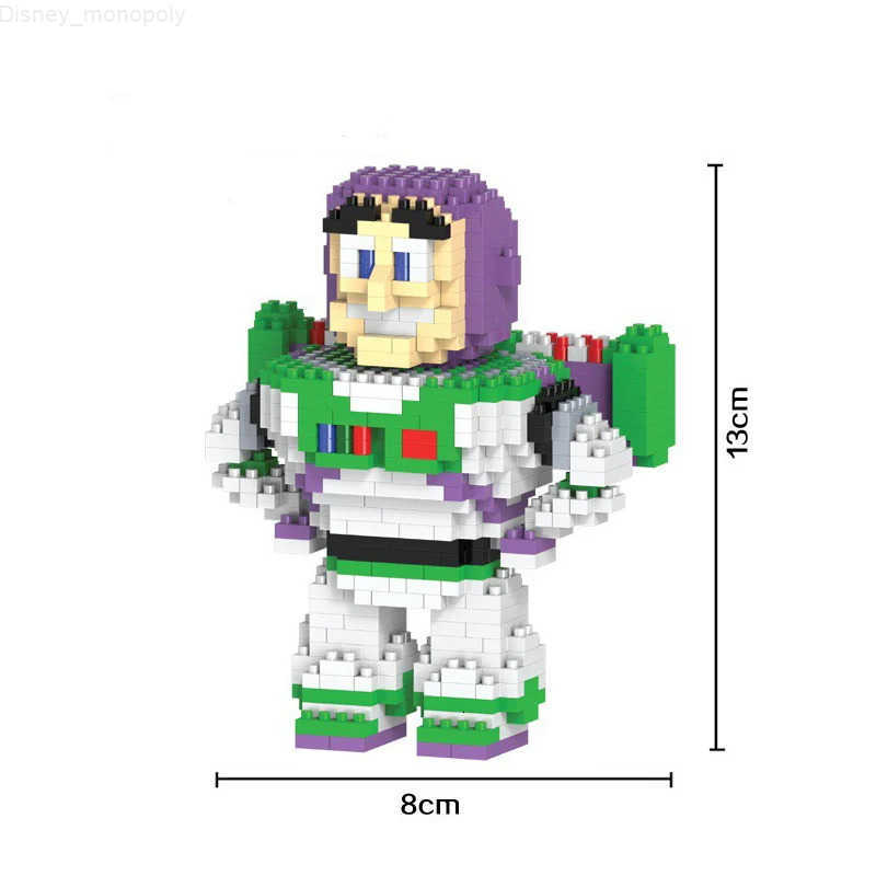 Disney Toy Story 4 Alien Woody Building Block Diamond Bricks Buzz Lightyear Rex Bullseye Lotso Hugs Bear Mini Toy Figure For Children H251218