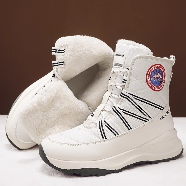 2026 Luxury Boot Men Women Winter Plush Lined Boots, Waterproof Anti-Slip Snow Boots Extra Thick Warm Cold Weather Shoes Free Shipping