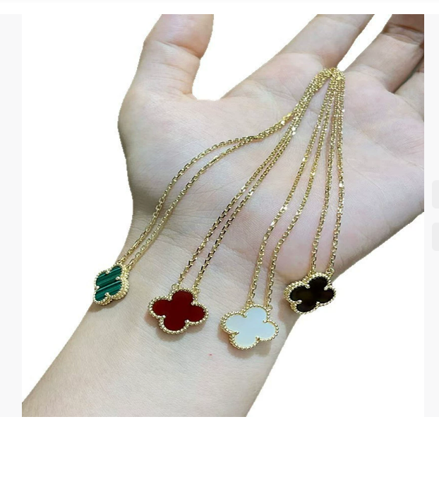 Classic Necklaces Pendants Mother-of-Pearl Stainless Steel Plated 18K JewelryPendant Necklacesfor Women Girl Valentine's Mother's Day Engagement Jewelry