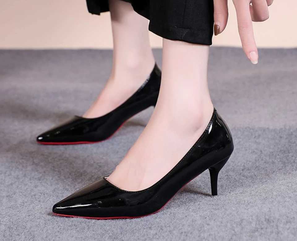 Sexy Women High Heels Classic Ladies Pumps Autumn Leather Dress Heel Shoes for Women Banquet Wedding High Heels Z251218