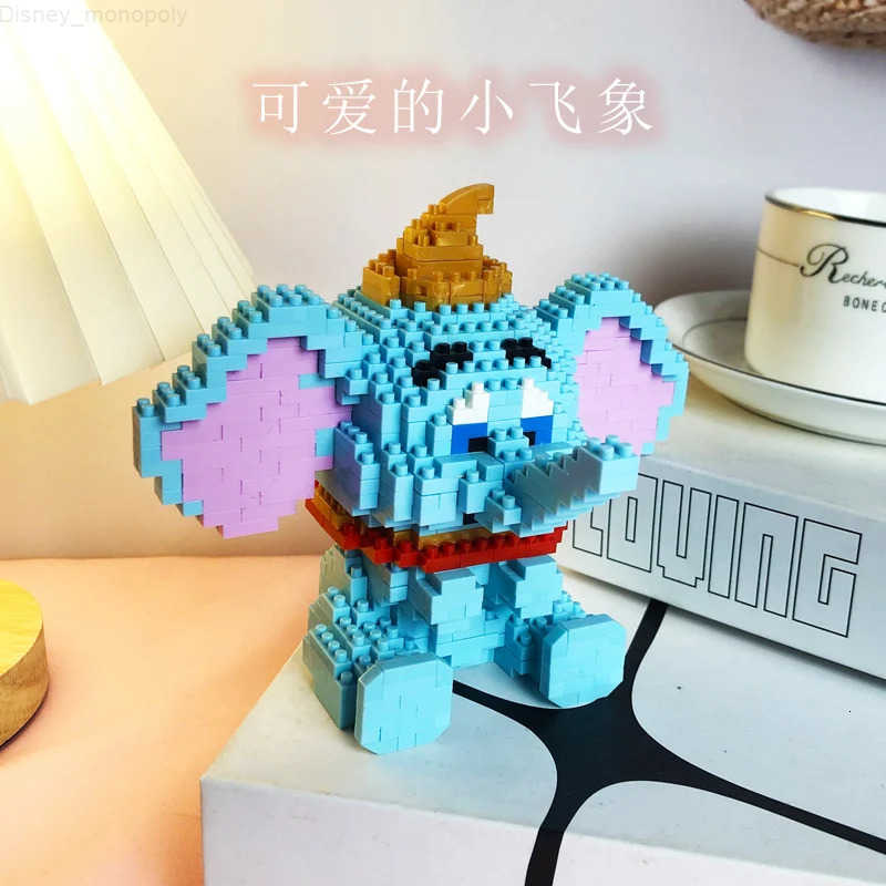 Disney Lion King Simba Building Blocks Dumbo Eeyore Timon Pumbaa Assembly Construction 3D Model Mini Bricks Figures Toys H251218