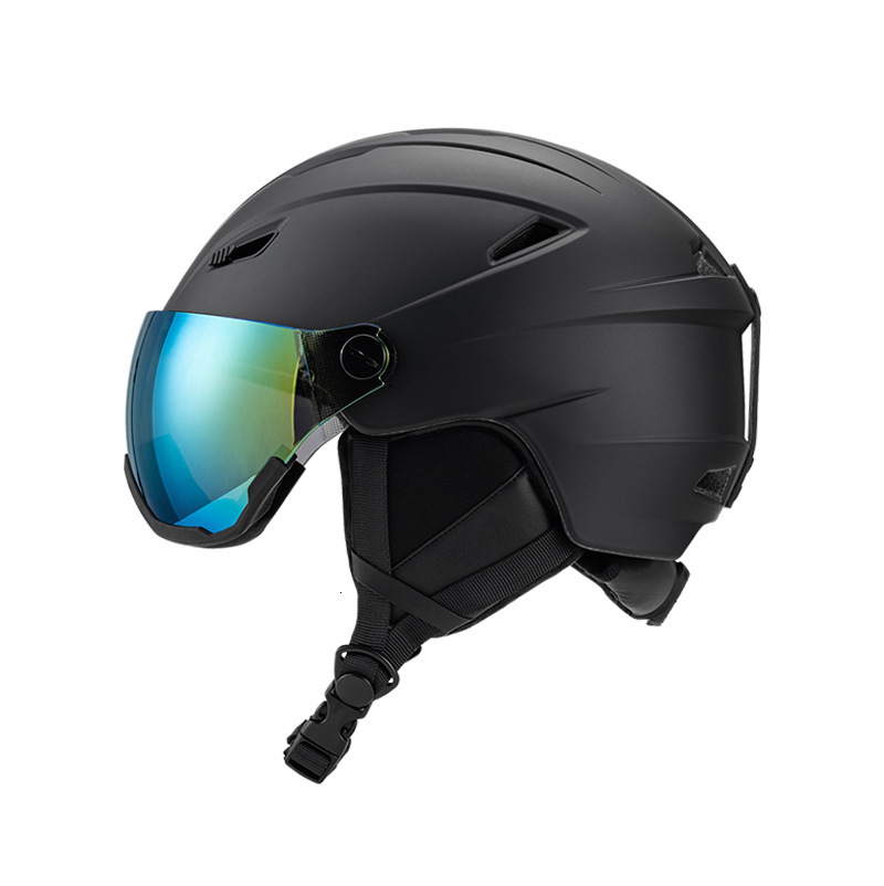 New Ski Helmet and Goggles Set for Sports Outdoor Unisex One-piece Molded Warm Anti-fall Skiing