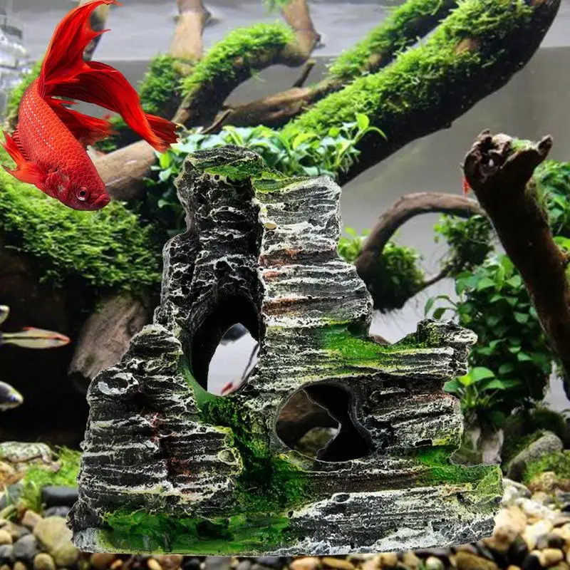 Aquarium Sandstone Decoration Fish Tank Landscaping Rocks Ornaments Shrimp Shelter Aquascape Landscape Decor 251215