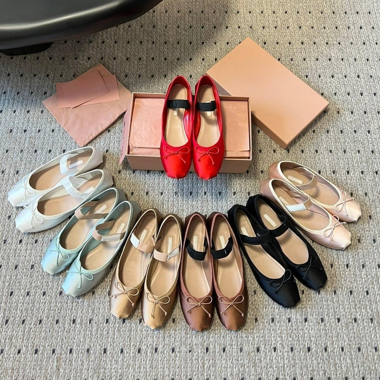 Designer Shoes Mary Jane Ballet flat shoes Flat Sandals women's luxury Brand Leather formal shoes factory footwear with box