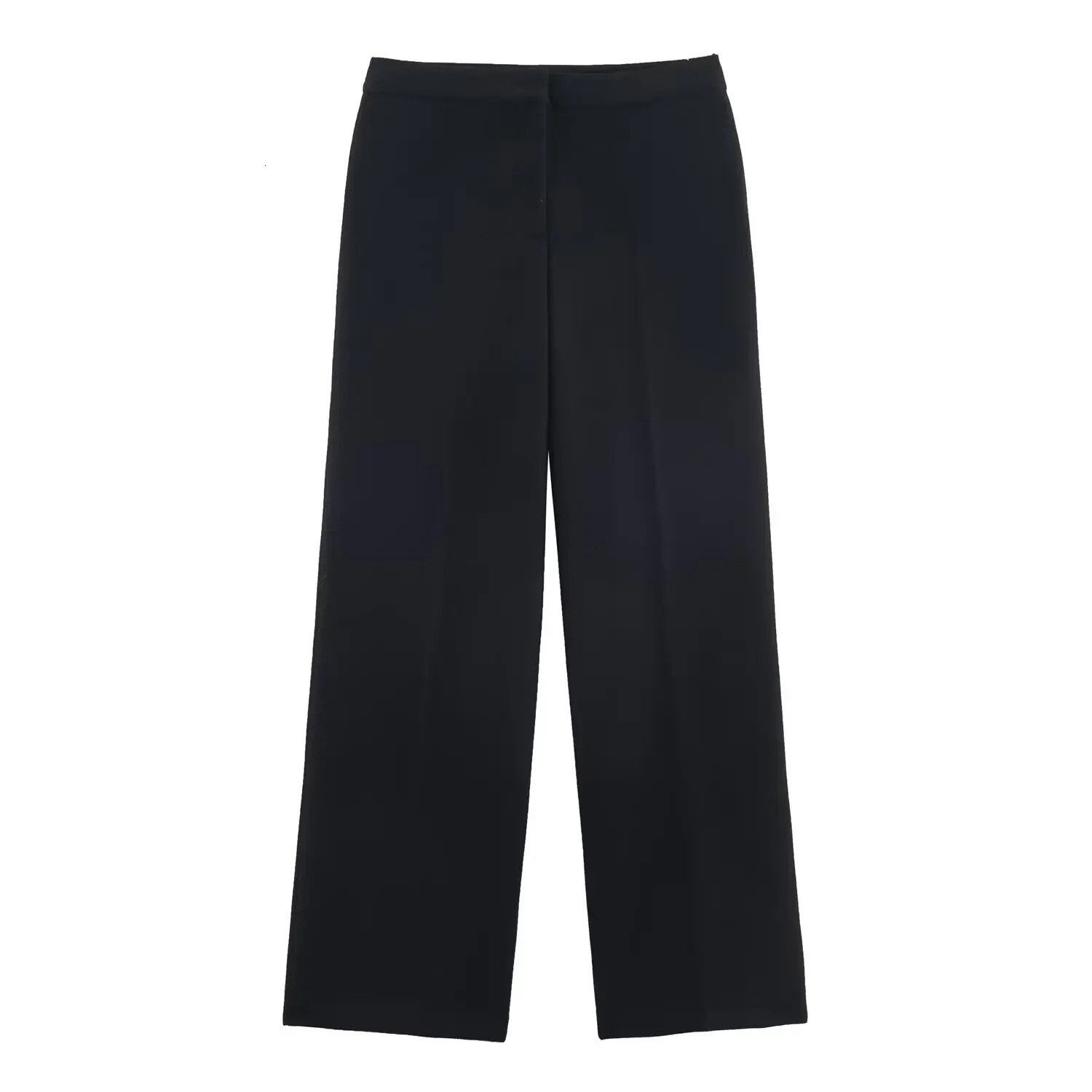 Two Piece Pants Set Womens Buttoned Blazer Autumn Fashion Lapel Long-Sleeve Jacket High-Waist Straight-Leg Trousers 251204