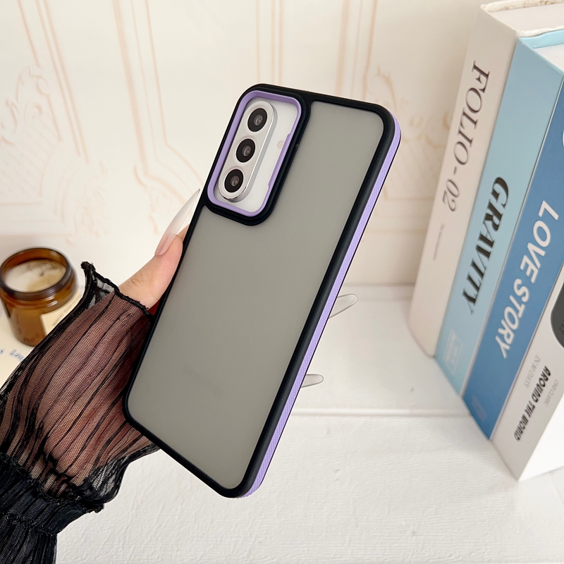 Skin Feel Hard PC Soft TPU Cases For Samsung S26 Edge S25 FE S24 Ultra S23 Plus A36 A26 A35 A25 Fashion Plastic Dual Hybrid Color Hand Feeling Mobile 