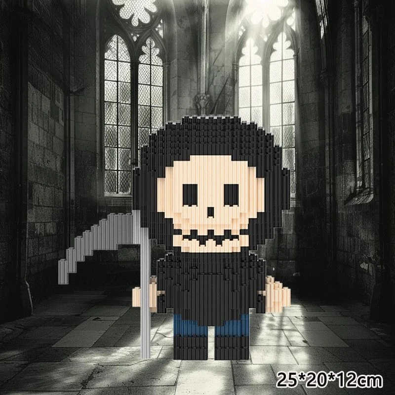 Disney Halloween Ghost Pumpkin Building Toy 3D Stereoscopic Model Desktop Decoration Halloween Gift Childrens Building Toy H251218