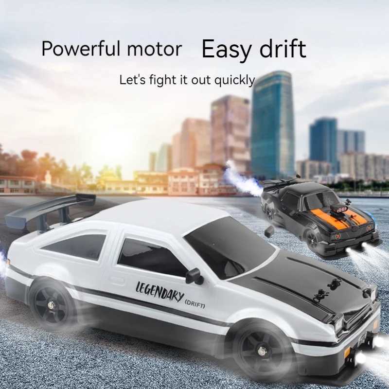 AE86 1 16 Racing Drift CAR with Remote Control Toys RC Car Drift High-Speed Race Spray 4WD 24G Electric Sports Vehicle Gifts G251218