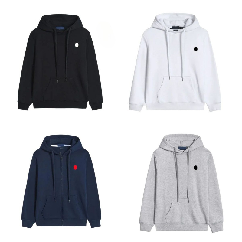 Designer Mens Polo Hoodies Loose Cardigan Tops Clothing Polo Tracksuit Set Pullover Cotton Simple Long Sleeve Casual Zip Up PO11