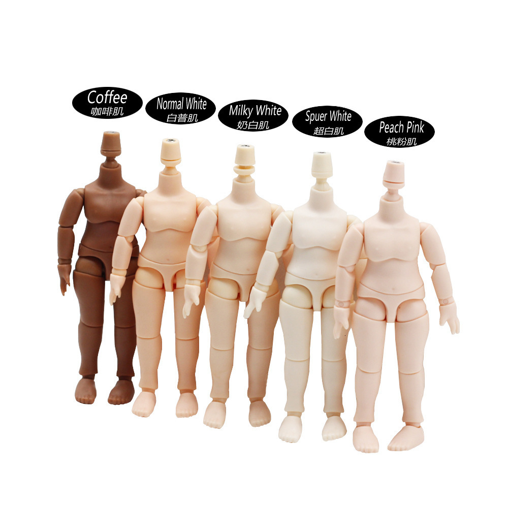 Original Disono Ddf 10CM Body Doll Japanese Bjd Body For Gsc Clay Head 1 12bjd Doll Head Ob11 Joint Body Replacement Hand Set 240603