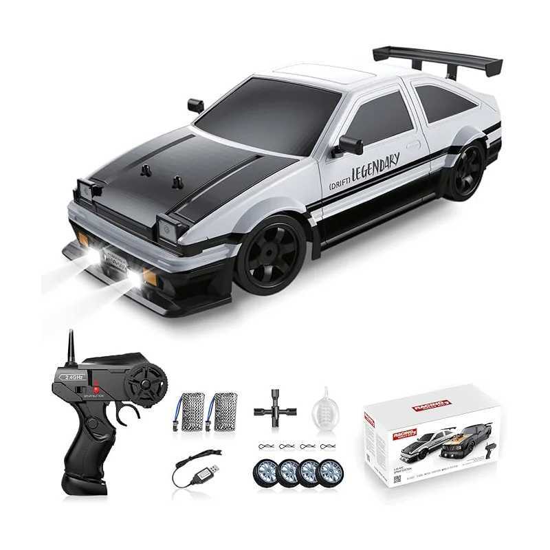 AE86 1 16 Racing Drift CAR with Remote Control Toys RC Car Drift High-Speed Race Spray 4WD 24G Electric Sports Vehicle Gifts G251218