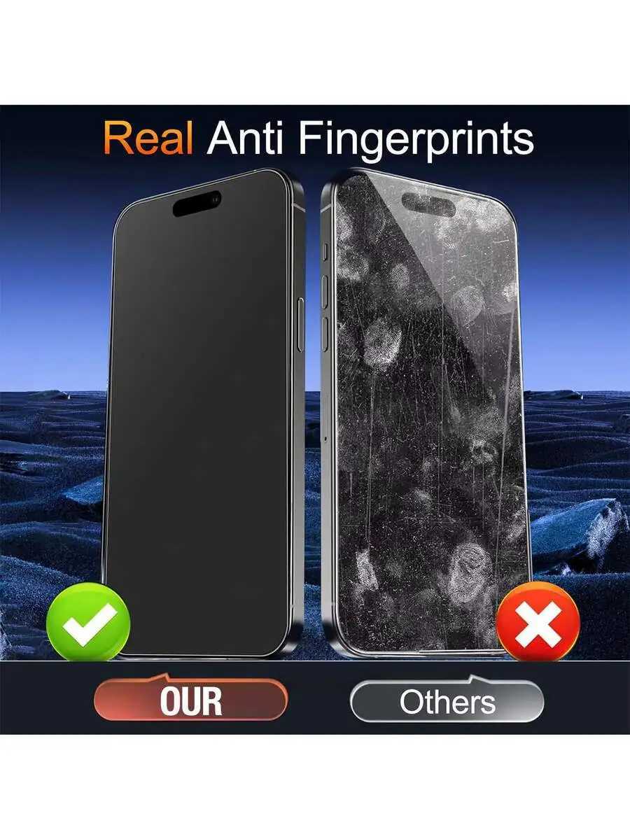 2 Pcs Matte Anti-Privacy Screen Protector Compatible With IPhone 17 Pro Max 16 15 14 13 12 11 9H Hardness Tempered Glass G251218