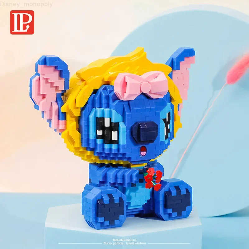 Disney Baby Stitch Micro Building Blocks DIY Kawaii Lilo and Stitch Mini Brick Figures Toy For Birthday Gift H251218