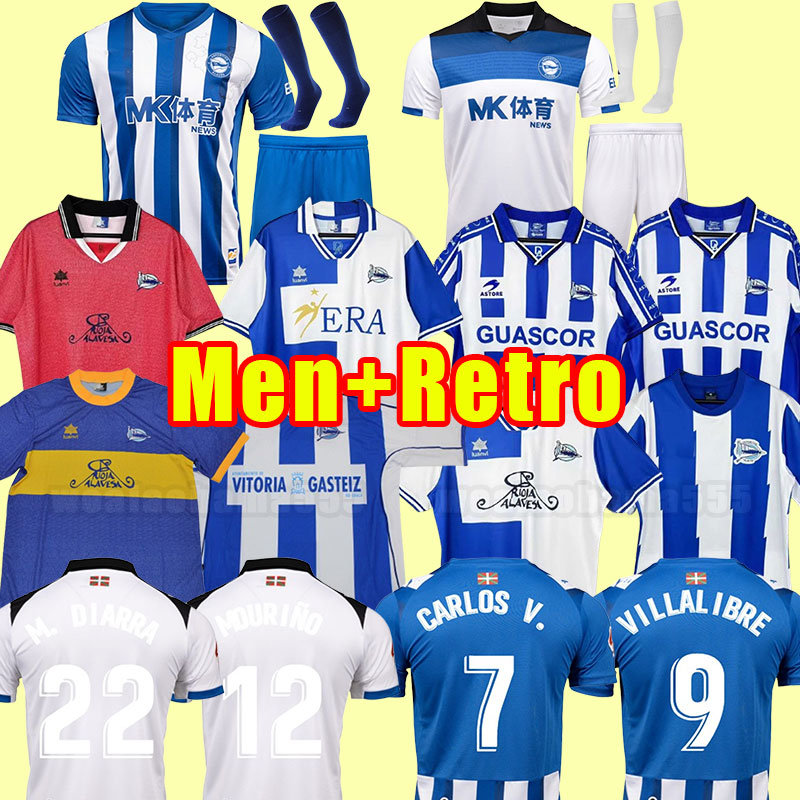25 26 Deportivo Alaves GUIDETTI LAGUARDIA SYLLA Men Soccer Jerseys PERE PONS LEJEUNE PELLISTRI Home 3rd Shirt Adult MEN home away third retro 98 99 00 01 03 04 11 12 long