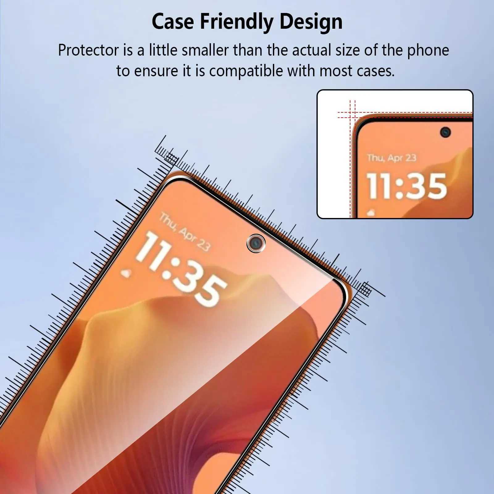 SCREEn Protector For Moto G15 672 inch Tempered Glass HD Crystal Mica 9H Anti Scratch Case Friendly Clear G251218