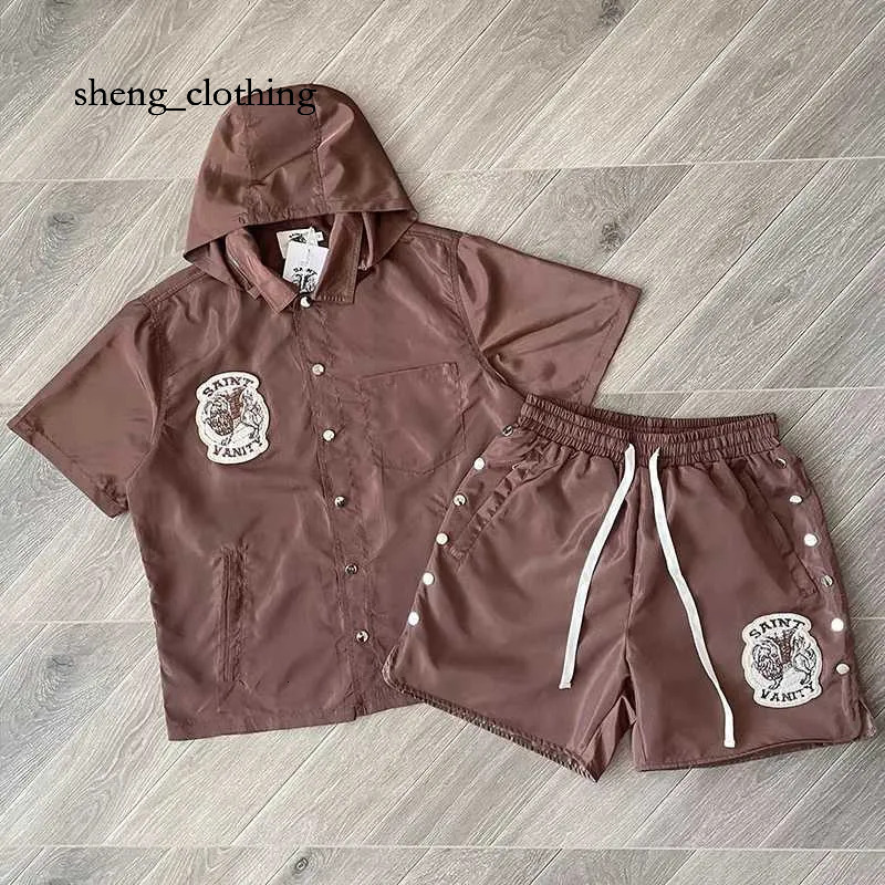 2026 AAA saint vanity shirt Embroidered Hooded Windbreaker Set - saint Short Slve Casual Sporty Track Suit for Men WomenLightweight sportswear 1ad f30 9a7 f14 96