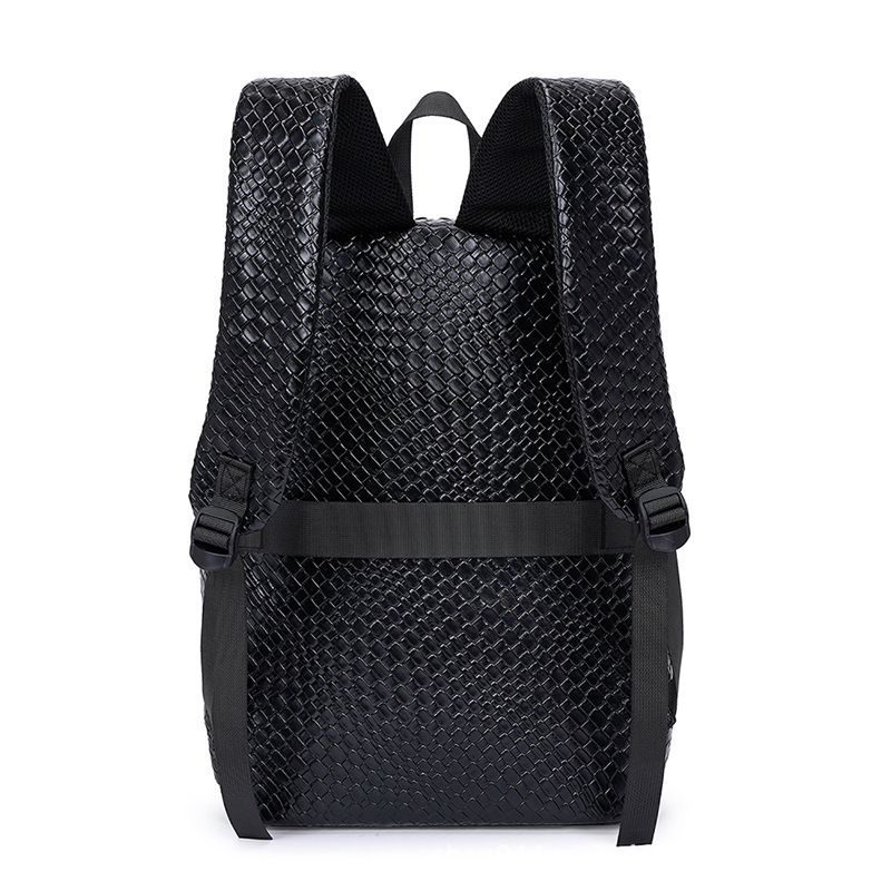 Designer new woven large capacity computer men and women commuting bag student fashionable versatile travel backpack