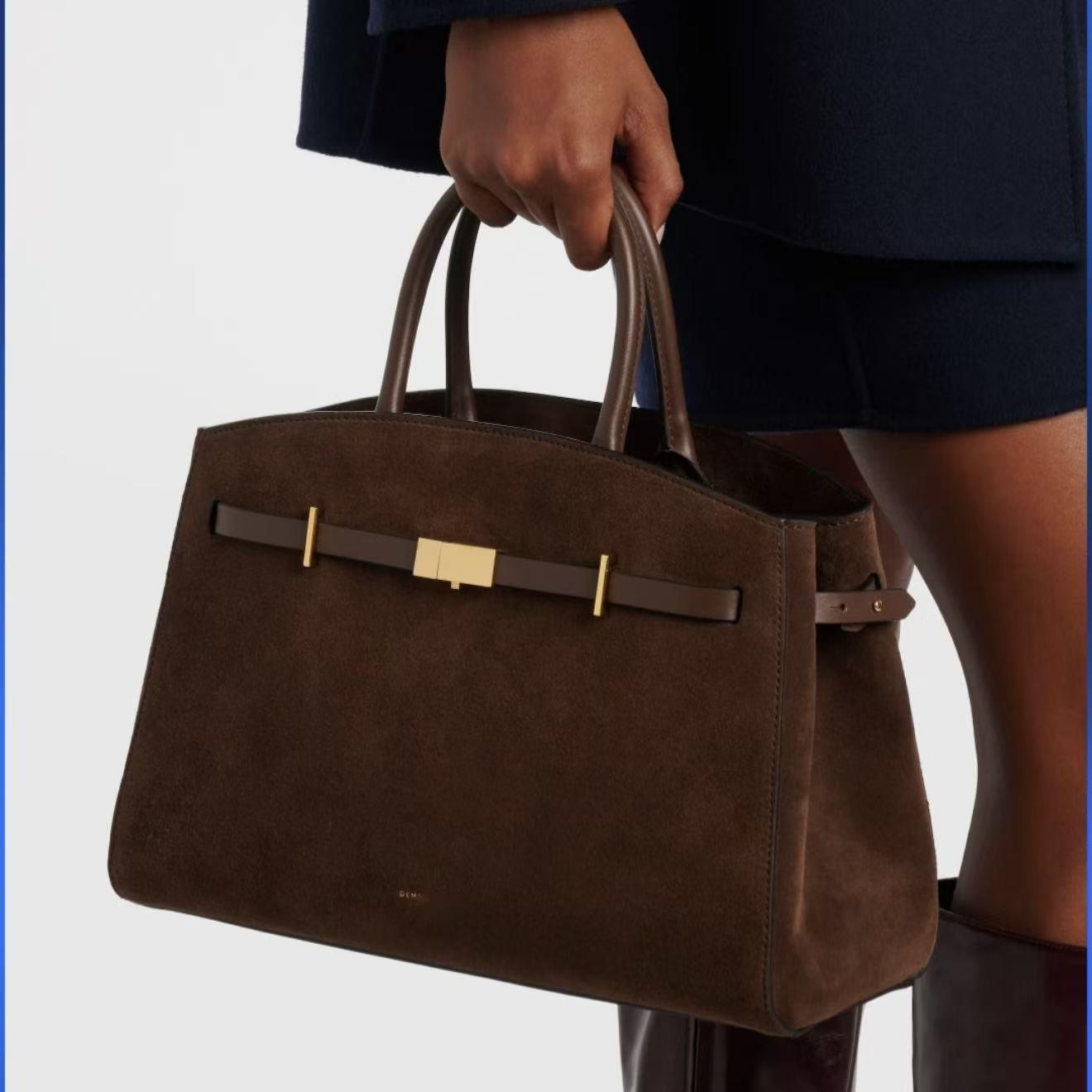 New Autumn Winter Suede Tote Bag Fashion Briefcase Luxury Handbag Designer Totes Shoulder Crossbody Bags For Women Large Work Bag 251218