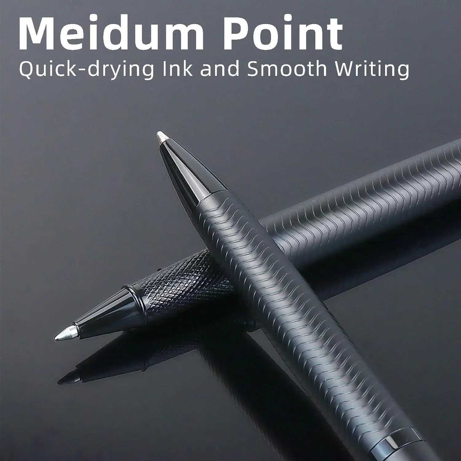 1 Set Ballpoint Pen and Rollerball with Two Replaceable Pen Refills and Gift BoxWriting for BusinessSchoolJournal Y251218