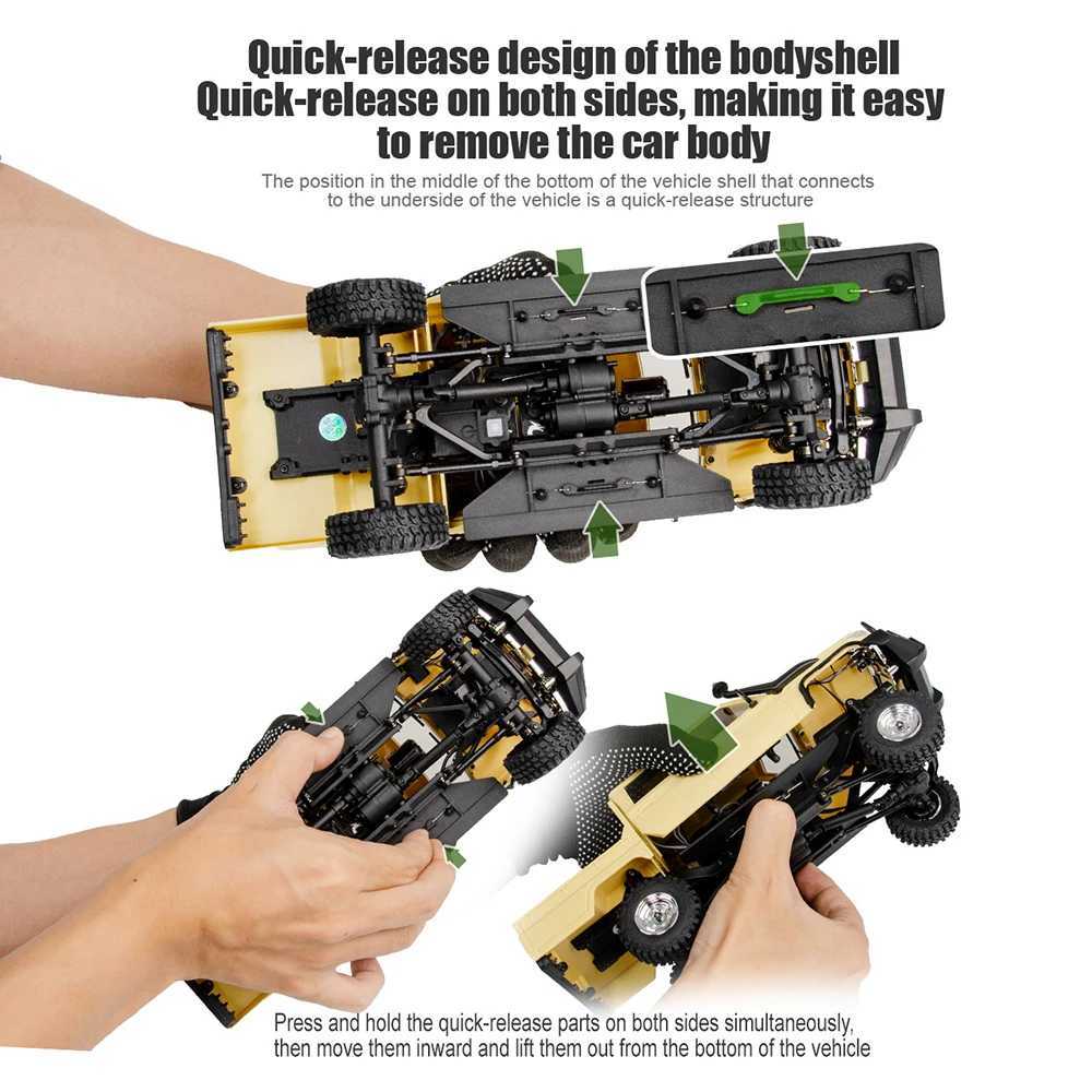 1/18 UCX1801 PRO RC Car LC79 24G 4WD Off-Road Pickup Brushless Simulation Truck Electric Remote Control Model Toy Gift G251218