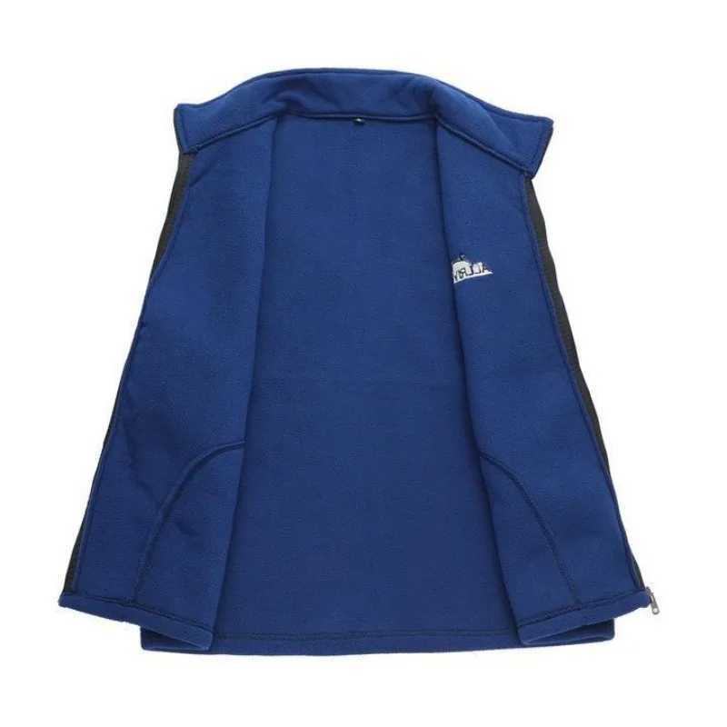 Mens Embroidery Vest Waistcoat Standing Collar Double-sided Fleece Warm Sleeveless Pocket Vest Outdoor Windproof Mens JacketG251218