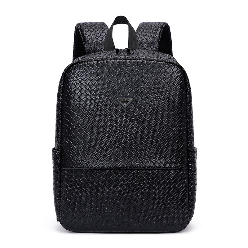 Designer new woven large capacity computer men and women commuting bag student fashionable versatile travel backpack