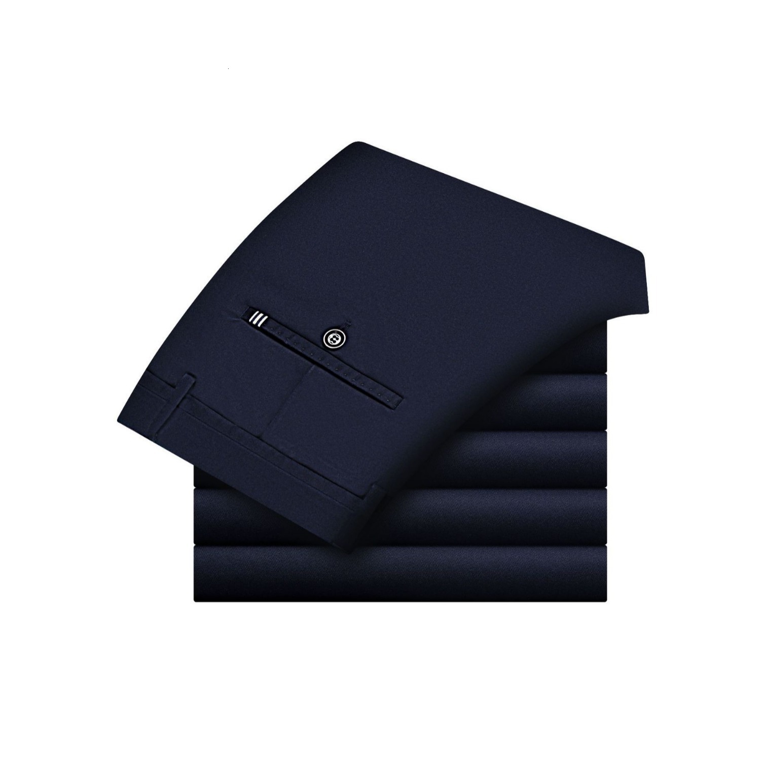 Mens Casual Pants Autumn New Tencel Loose Mens Pants Business Straight Elastic Long Pants Autumn Winter Thick Style 1808 210518