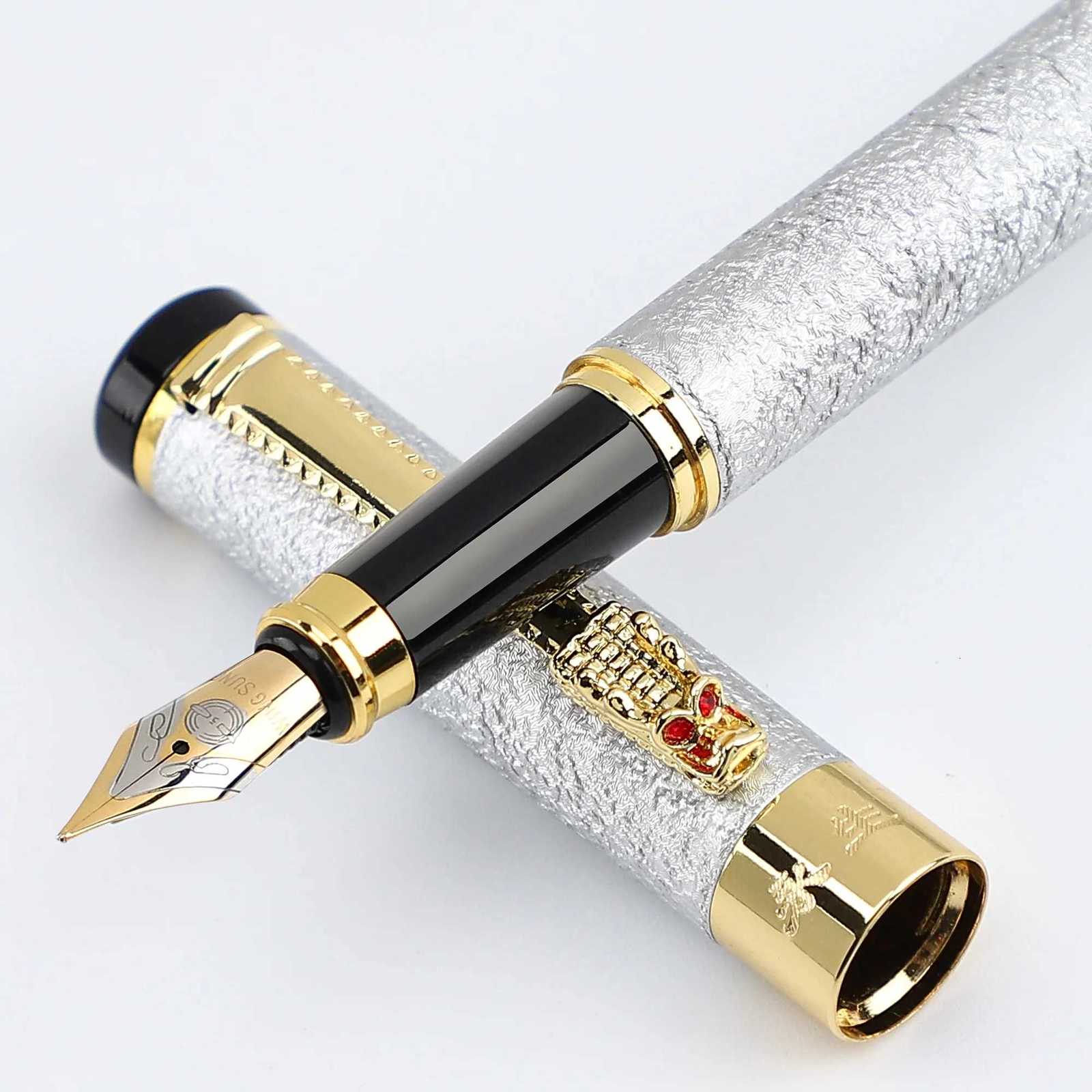 1 Pc Scrub Metal Pen Lridium Tip Medium size 05mm Off School Students for Men and Wen Daily Writing Best Fountain Pen Y251218