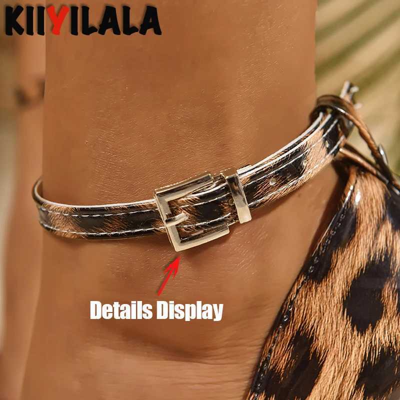 Yellow Leopard Print 12cm High Heels Womens Stiletto Heels 1cm Belt Buckle Sexy Party Pumps Ladies Dress Shoes Plus Size 35-46 Z251218