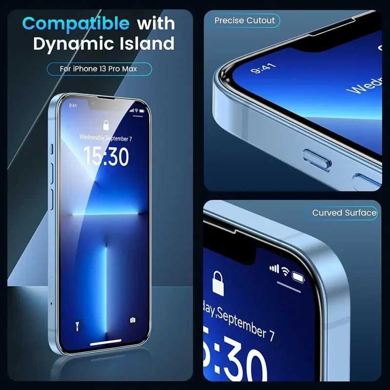 5Pcs Tempered Glass For iPhone 15 13 11 12 14 Pro Max Mini Screen Protector For IPhone 16 17 8 Plus X XR XS MAX Protective Glass G251218